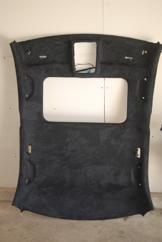 FS MK4 Jetta Black suede headliner w/sunroof & some extra material